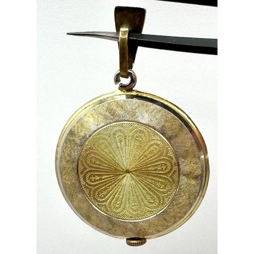 Consul 17 Rubis Pocket Watch Gold Plated Vintage Swiss Unisex Jewelry Watch Part